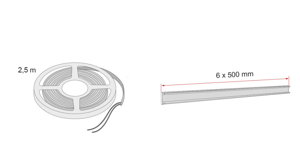 Fiamma Kit LED Strip Awning F43Van