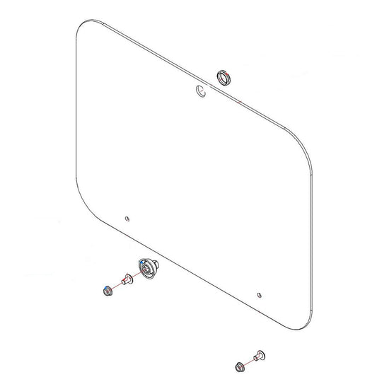 Dometic PI8023 glasdeksel zwart