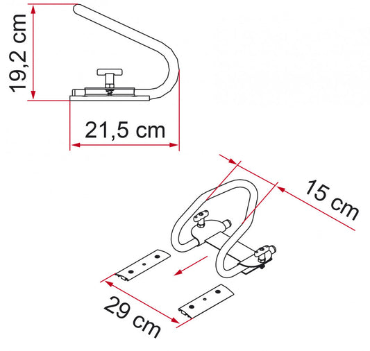 Fiamma Moto Wheel Chock Rear 05800-01