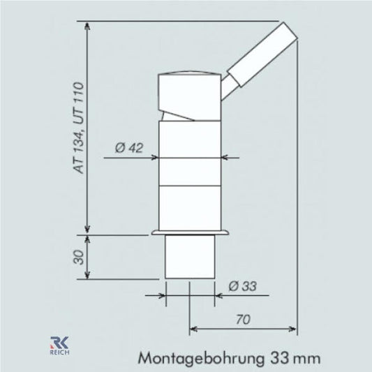 Reich Douchemengkraan Trend E Slangaansluiting 33mm