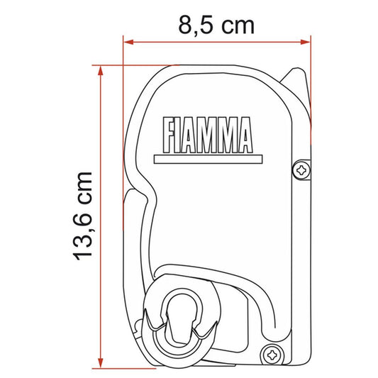 Fiamma F45S 300 VW T5/T6 M/T LWB Deep Black-Royal Grey