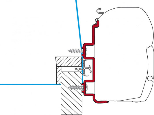 Fiamma Hymer Exsis Adapter <2005 300 F45