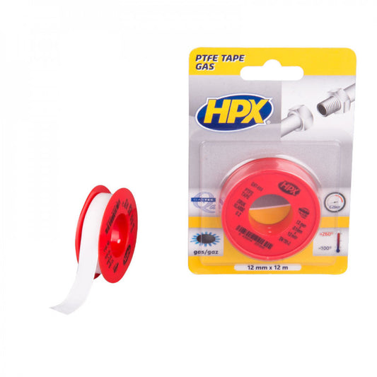 HPX PTFE Gasafdichtingstape 12mtrx12mm