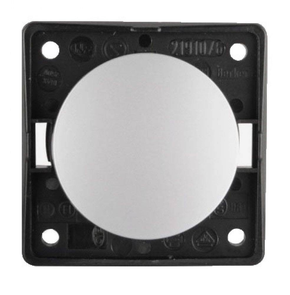 Berker Aan/Uitschakelaar Flow/Pure Inbouw Chroom Mat 230V
