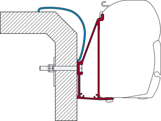 Fiamma Rapido Serie 6 Adapter 350 F45