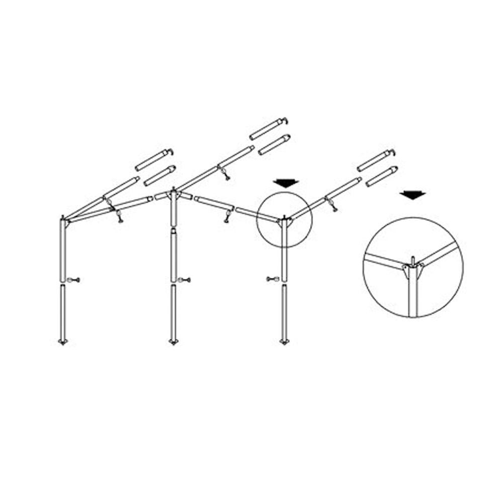 Campking Luifelframe Ameland 25/22mm Premium