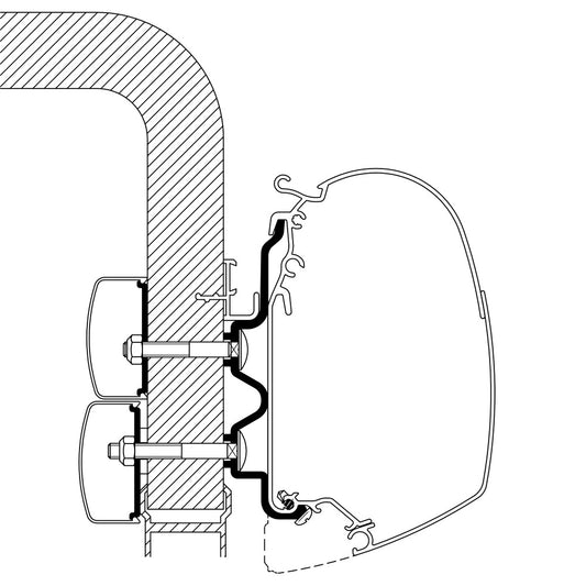 Thule Hymer Camp Adapter <2011 450