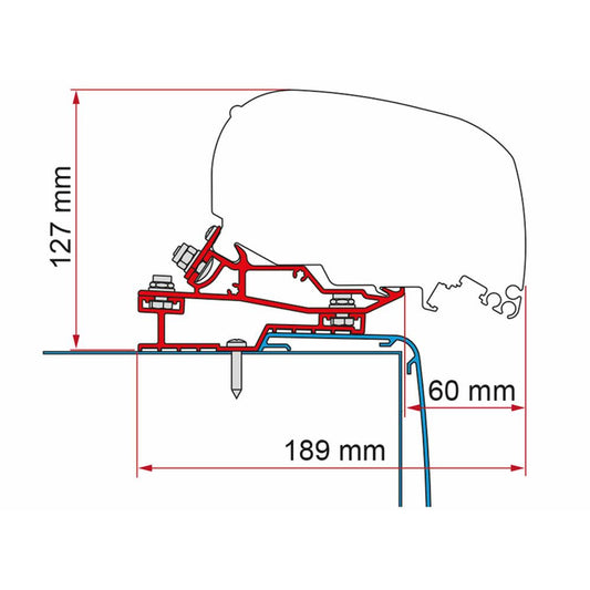Fiamma Rapido C-Line Adapter 340 F65/F80