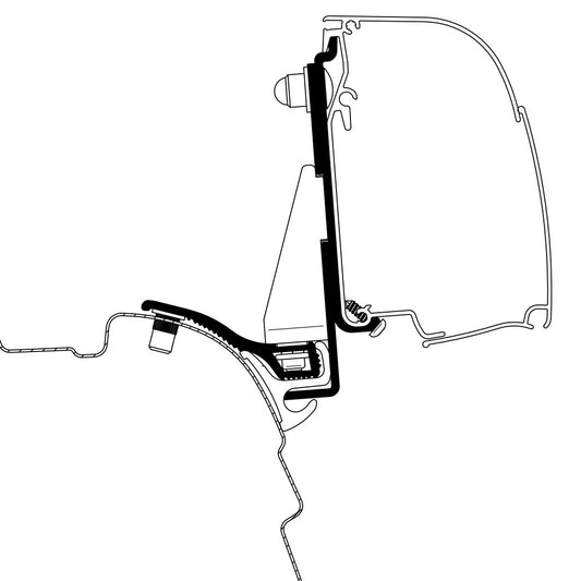 Thule VW T5/T6 Minivan Reimo Multi Rail SWB Adapter 4200 >260