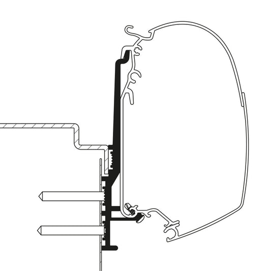 Thule Adapter Knaus Tourer CUV 500 3mtr