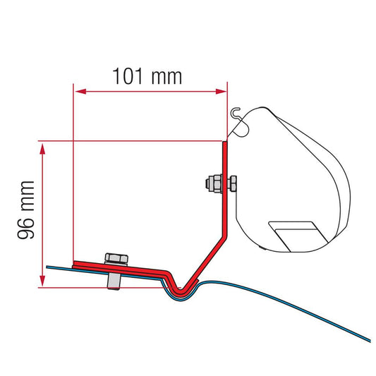 Fiamma VW Caddy Maxi Kit H1-L1 >2016 F35