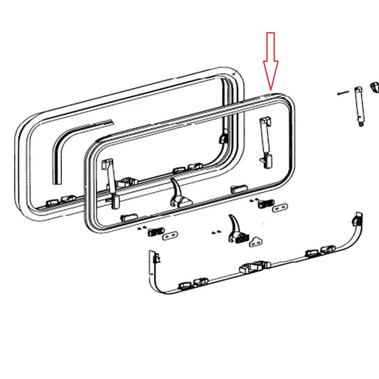 Dometic SZ7 Raam Centrale Vergrendeling 40x65cm