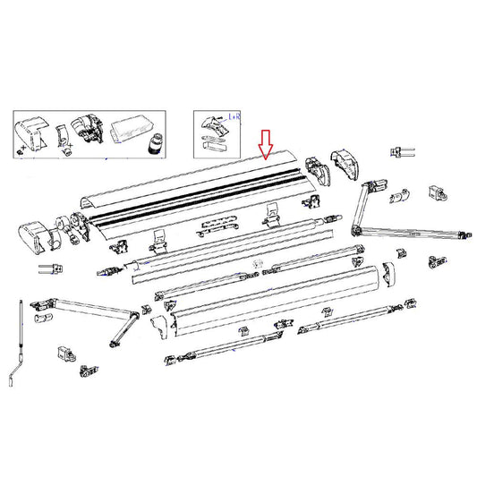 Thule 6300 Cover Housing 2.60 Wit