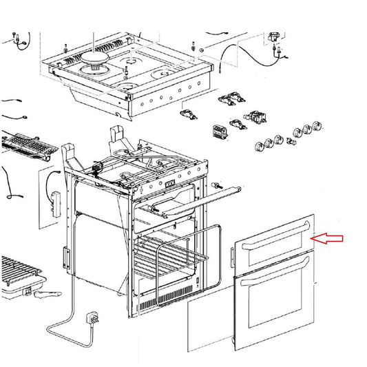 Thetford Aspire 2 Fornuis Grill deur