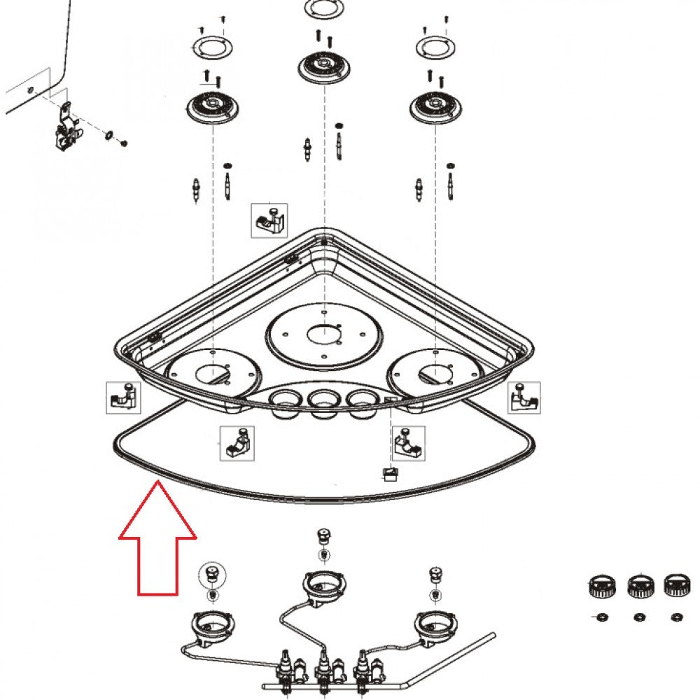 Dometic PICE08 Profielafdichting Zwart