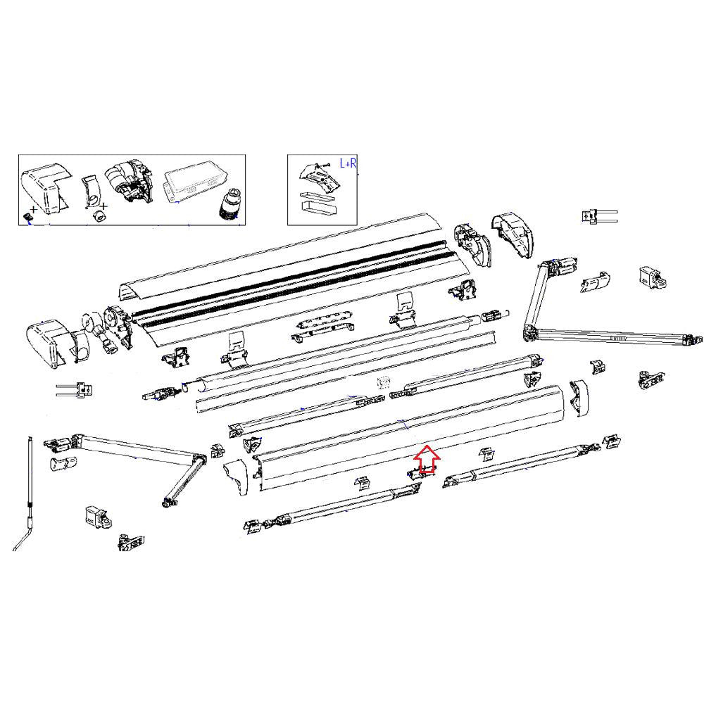 Thule 6300 Lead Rail 3.75 Antraciet