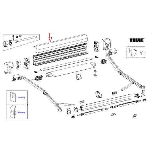 Thule 8000 Roofhousing 550 Antraciet
