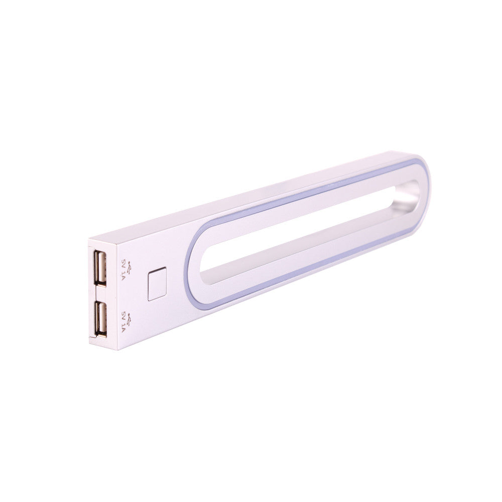 Wandlamp LED 12V/3W Zilver incl. 1x USB