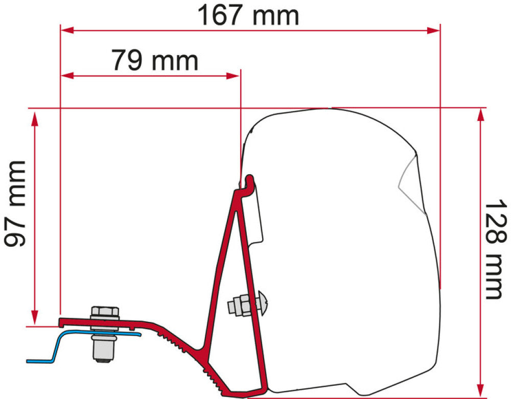 Fiamma Kit Trafic/ Vivaro /Telento >15 Deep Black