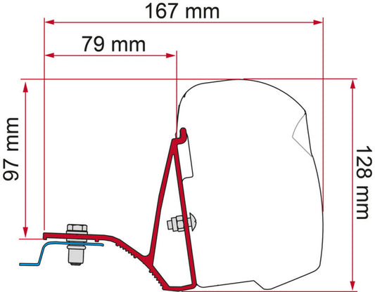 Fiamma Kit Trafic/ Vivaro /Telento >15 Deep Black