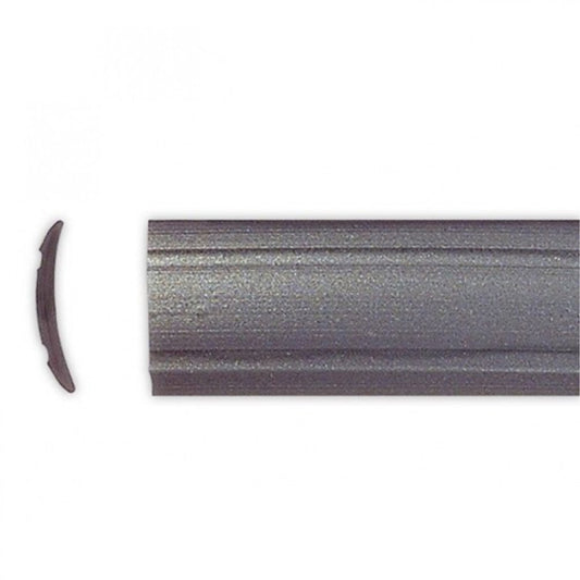 Inlegbies Donkergrijs 12mm 200m