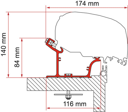 Fiamma Adria Caravan Adapter 600 >2015 F65/F80