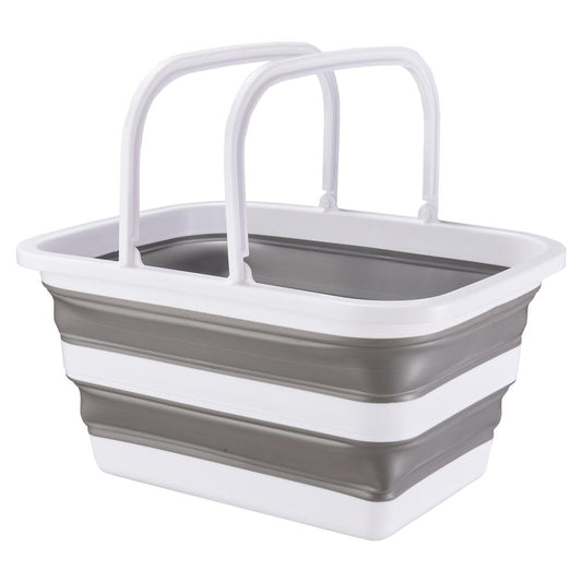 ViaMondo Mand met Hengsels Opvouwbaar Grijs/Wit 12L