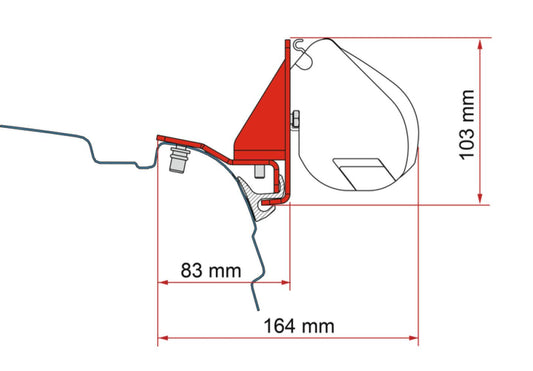Fiamma F35 Kit VW T5/T Multirail Reimo