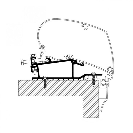 Thule Hobby Caravan Roof Adapter 2009