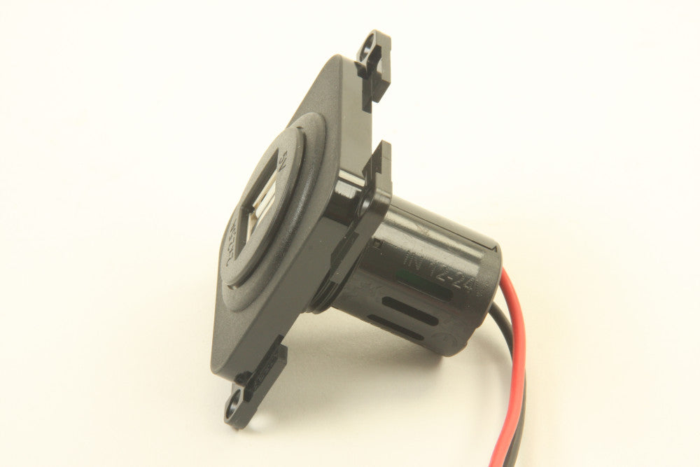 Presto Contactdoos 2x USB Lader 12V Inbouw S-10.000 Zwart