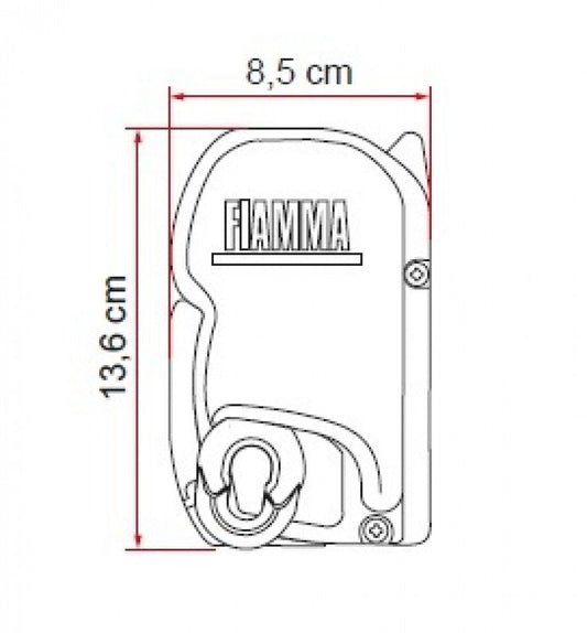 Fiamma F45S 350 Deep Black-Royal Grey