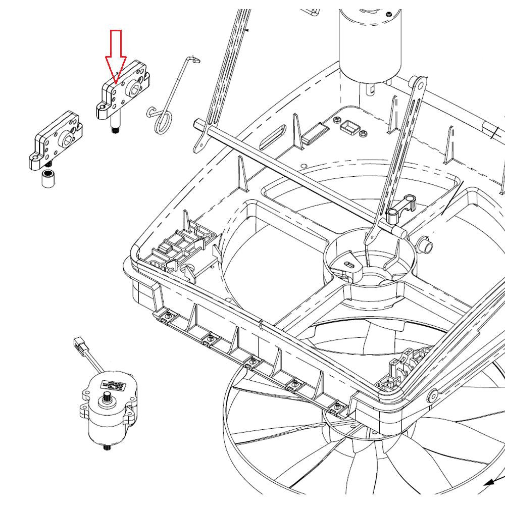 MaxxFan Opdraai Mechanisme Manual Lift