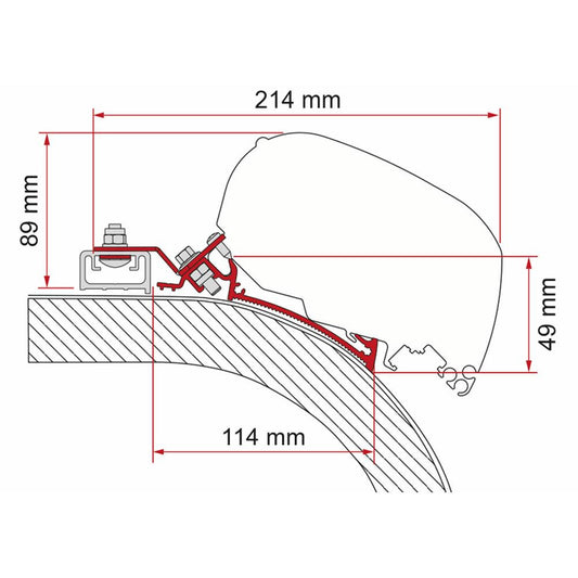 Fiamma Rapido Distinction Adapter 600 F65/F80