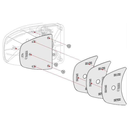 Fiamma Kit Spacer Safe Door >2017 Wit