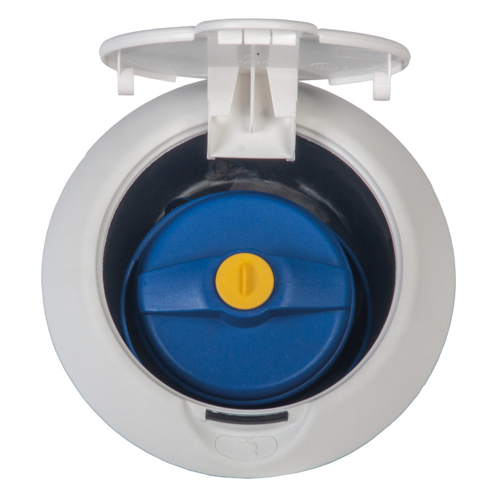 Watervulopening 40mm met Klepje Wit
