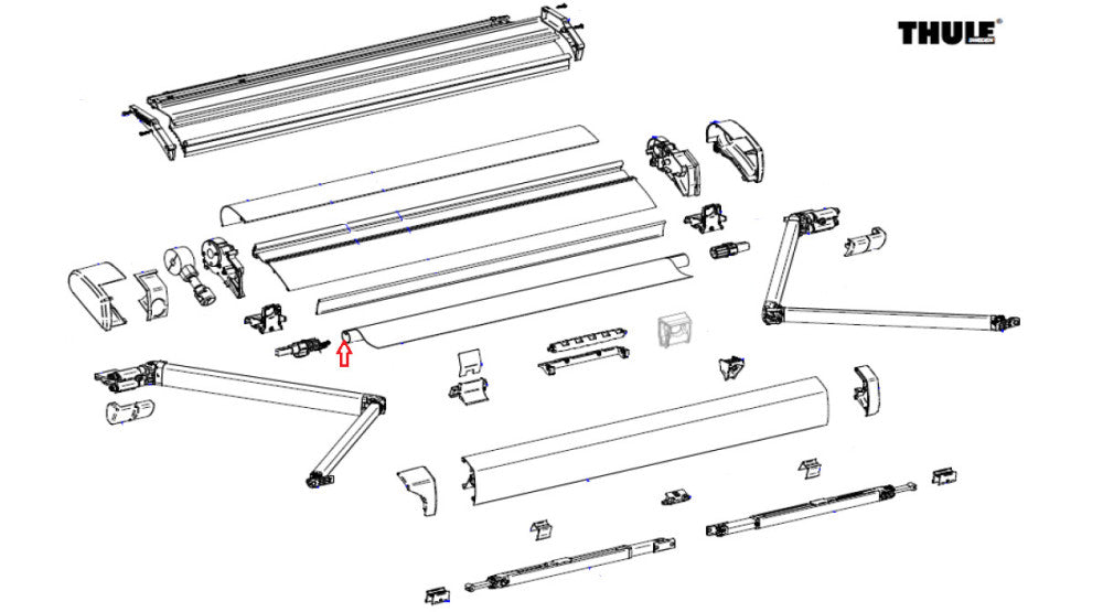 Thule 6300 Roller Tube 3.25 D30
