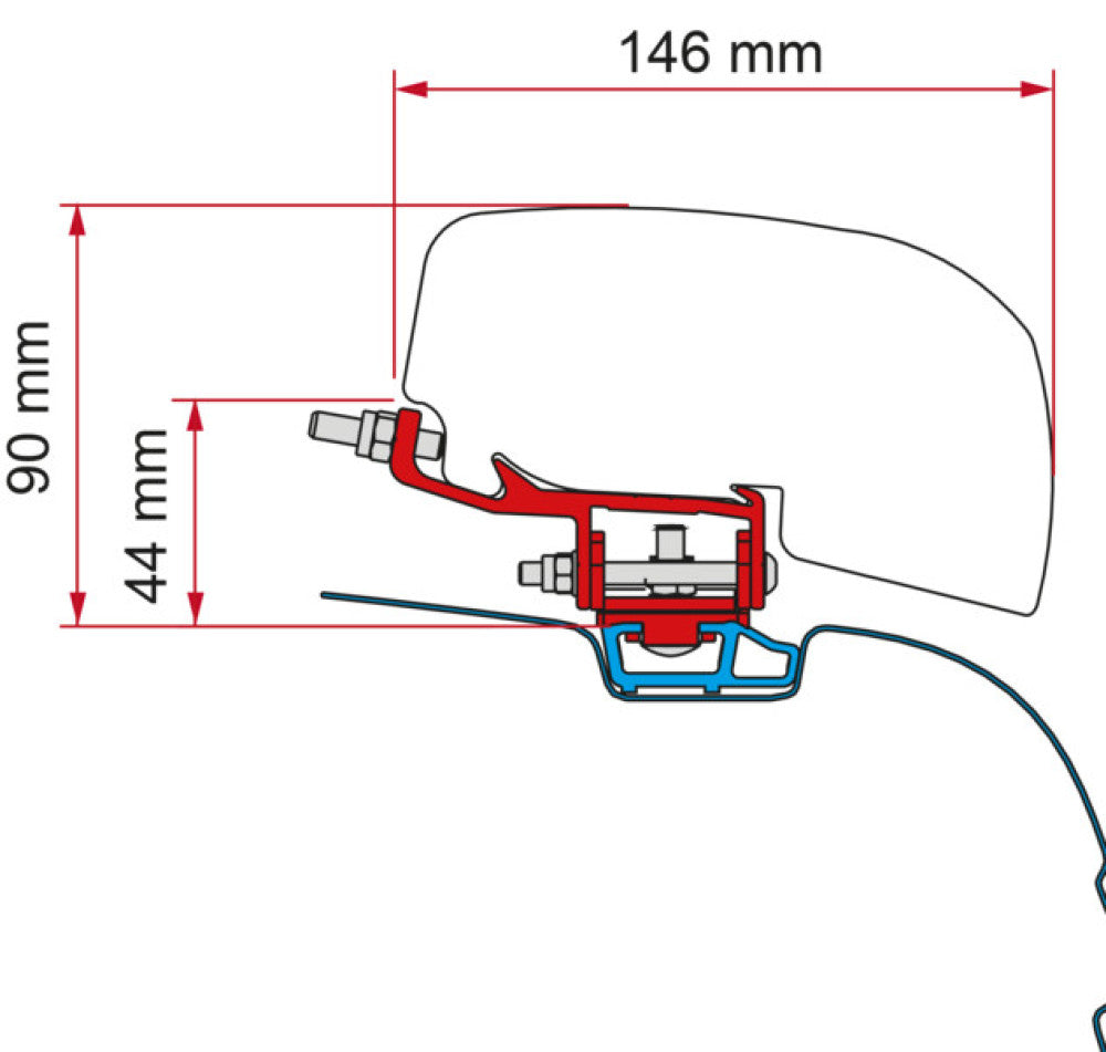 Fiamma VW T5/T6 Rail Kit L1/L2 F40Van