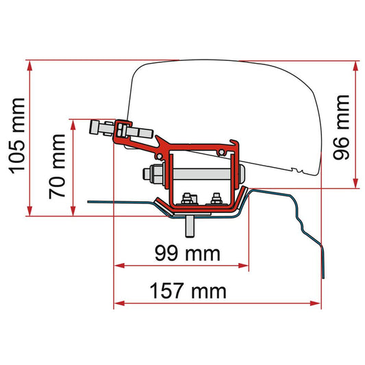 Fiamma Renault Trafic Kit H1-L2 >2014 F40Van