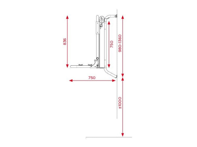 BR-Systems Bike Lift elektrische fietsendrager