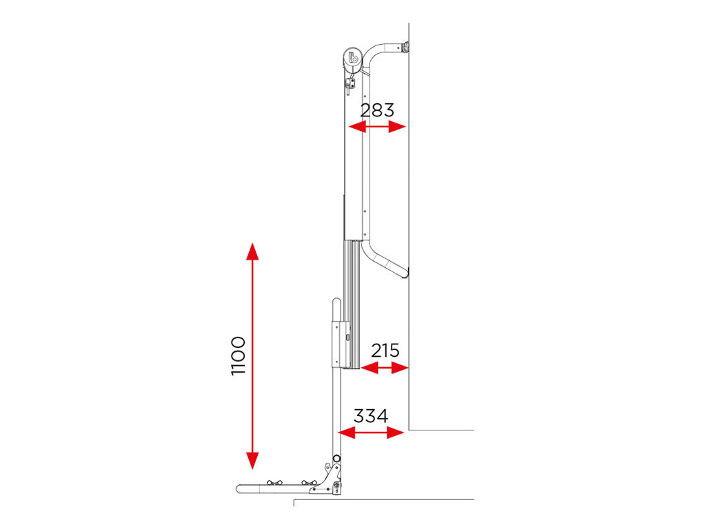 BR-Systems Bike Lift elektrische fietsendrager