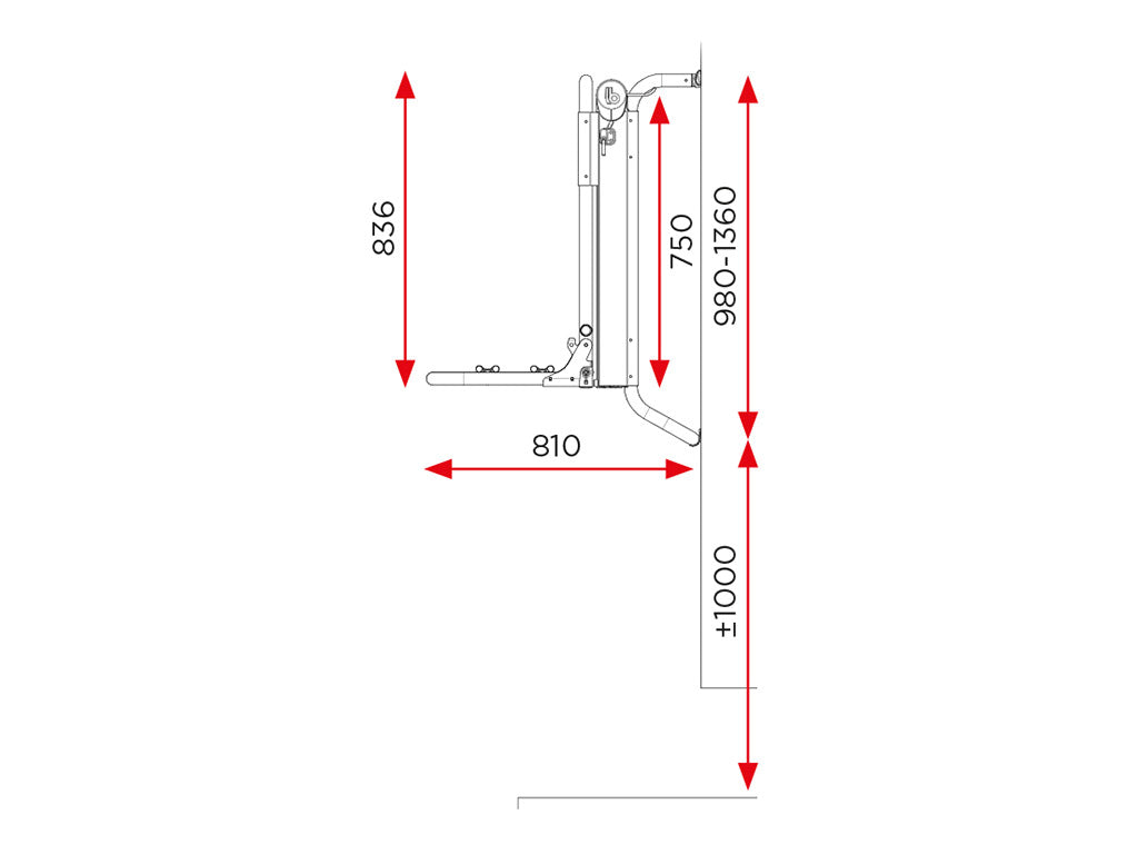 BR-Systems Bike Lift elektrische fietsendrager