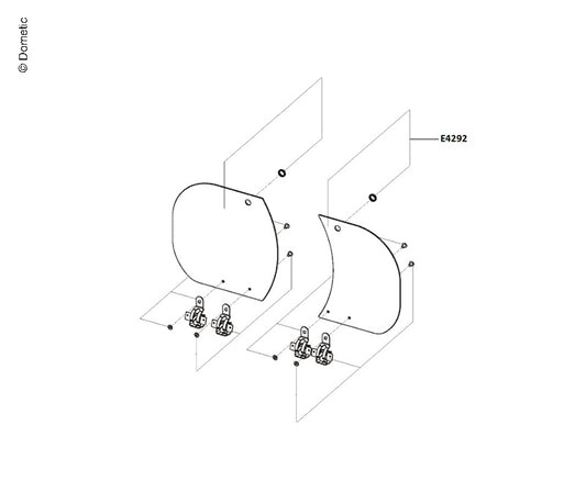 Dometic Spoelbak MO8103 Glasdeksel