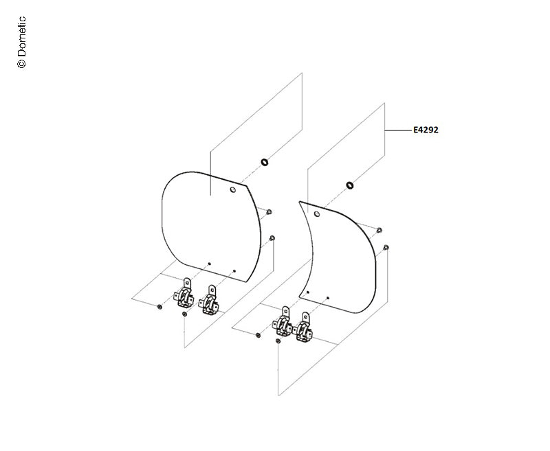 Dometic glasdeksel