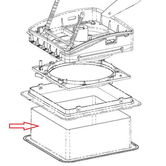 MaxxFan Interieur Rand Wit 13,3cm