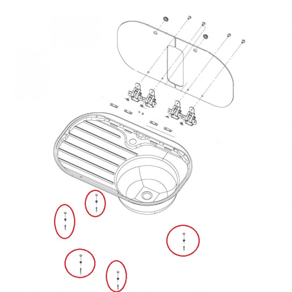 Dometic MO8821 Montageset (5st)