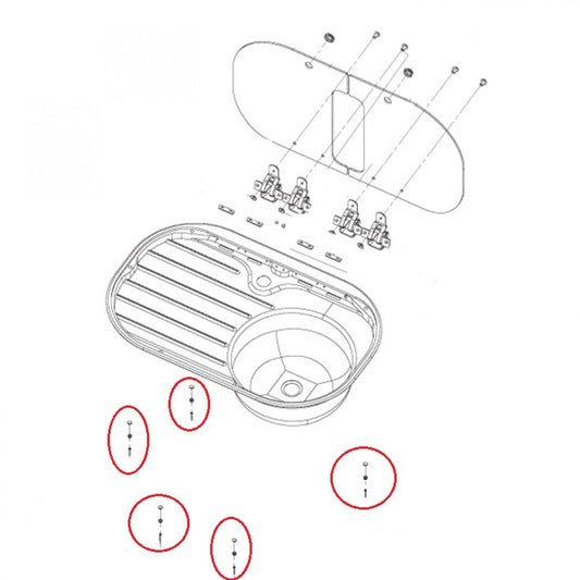 Dometic MO8821 Montageset (5st)