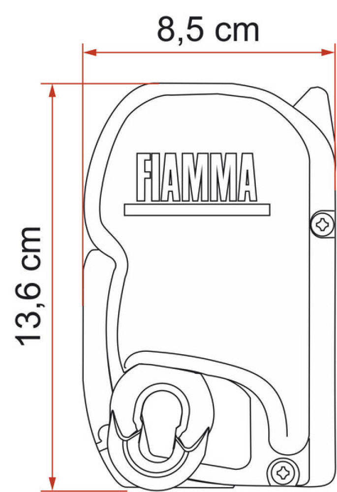 Fiamma F45L 450 Deep Black-Royal Grey