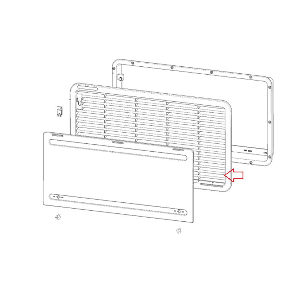 Dometic Rooster Wit 277x518mm LS300
