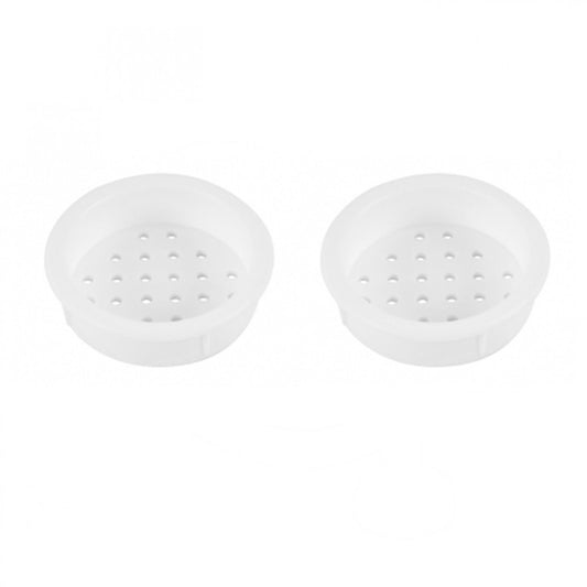 Rozet Wit 34-39mm rond inbouw à 4 st.