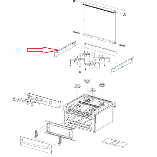Dometic CU400 Profiel Fornuis Links